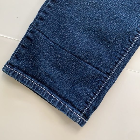 ANGELS Dark Blue with White Stonewash Jeans - Picture 5 of 12